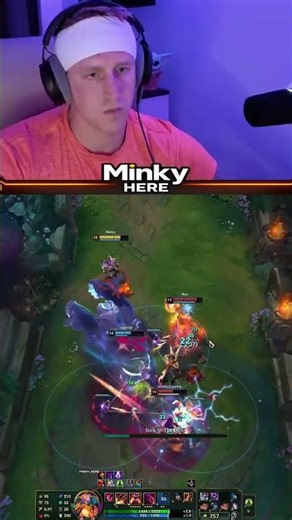 200 IQ PRIME BAIT… Cleanest Shaco Outplay Ever 😈 | #minky_here on #Twitch #leagueoflegends #lol #gg