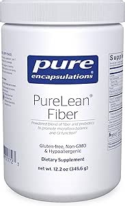 Amazon.com: Pure Encapsulations PureLean Fiber | Powdered Blend of Soluble and Insoluble Fibers and Probiotics to Promote Microflora Balance and GI Function* | 12.2 Ounces* : Health & Household