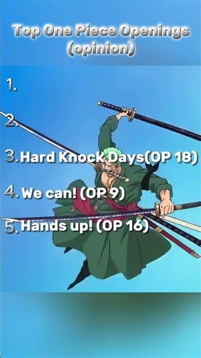Top One Piece Openings (opinion)