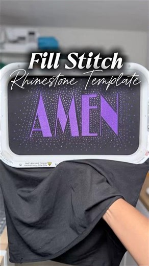 Embroidery Rhinestone Template