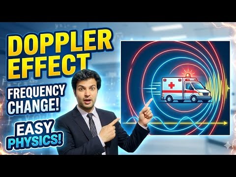 Topic 8.14 Doppler Effect Explained | Source & Observer Motion | Applications | Class 11 Physics
