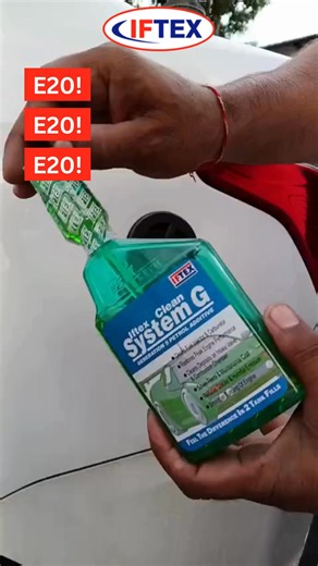Worried about the effects of E20 fuel in your vehicle? Iftex Clean System G and Iftex Clean System 2/3 keeps your E20 fuel stablized, protects your engine from rust & corrosion, improves pickup, ensures smoother rides and increases mileage. Safe, reliable, and trusted brand since 1996. | IFTEX Oil & Chemicals Ltd