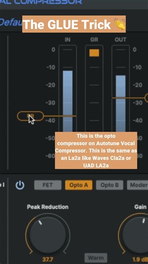 The “Glue” Compressor Trick For Vocals #vocalmixing #musicproducer #audio #audioproduction #mixing