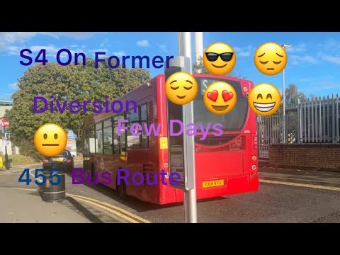 Riding Bus Route S4 On The Former 455 Route Wallington - Waddon Marsh
