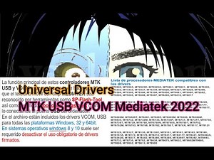 Universal Drivers MTK USB VCOM Mediatek 2022