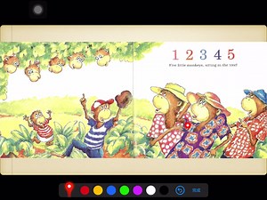 Five little monkeys sitting in the tree2