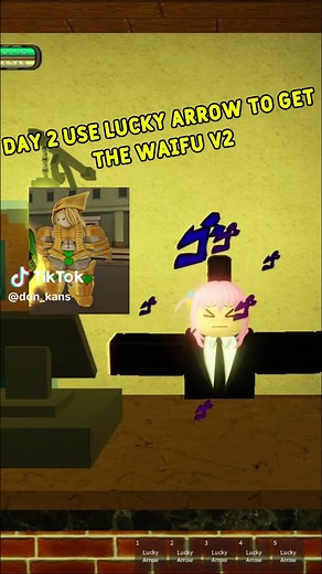 Using Lucky Arrows for Shiny Hunt in YBA