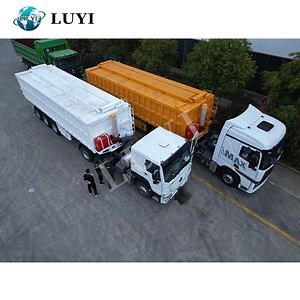 [Hot Item] Heavy Duty Efficient Grain Hauling 3 Axle 60 Ton 65 Cbm Tractor Truck Tipper Trailer Versatile Grain Transport Dump Semi Trailer with Enhanced Load Capacity
