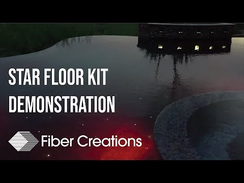 Star Floor Kit Demonstration - Fiber Optic Star Floor in Swimming Pool
