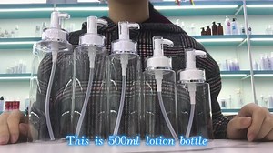 Bodegradable Plastic White Lotion Pump Luxury Bottle Lotion Containers High Capacity 500ml Shampoo and Conditioner Bottles