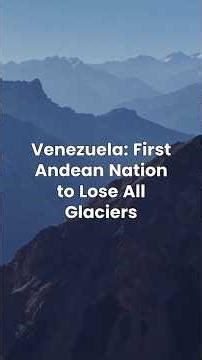 Venezuela's Last Glacier Is GONE!