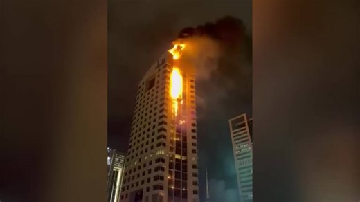 Fire engulfs Kuwaiti government building after drone attack