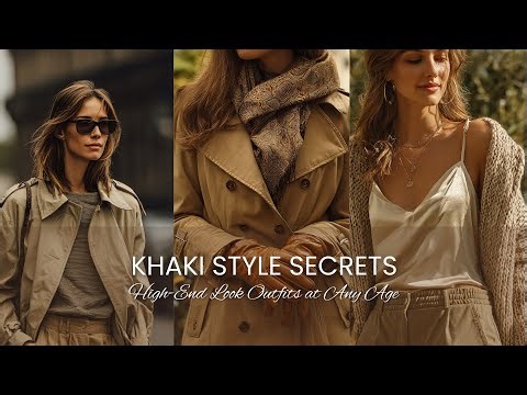 Khaki Style Secrets 🤫 High-End Look Outfits at Any Age