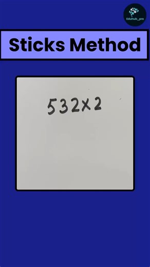 Sticks Method in Maths 🔥➕ | Easy Trick #youtubeshorts #shortsfeed #shortsvideo #shortsviral #maths