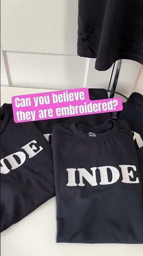 MACHINE EMBROIDERY on T-shirts