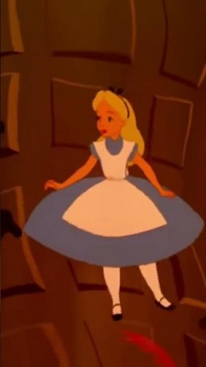 Alice sees the white rabbit!