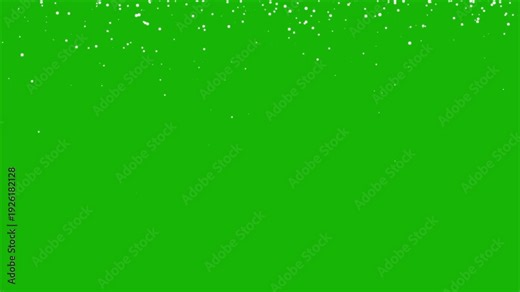 Realistic snow fall on green screen 4k video. Isolated falling snow snowflakes green screen alpha channel background. Snowing Overlay Chroma Key Green Screen Alpha Channel. Looping Snowfall Particles