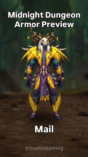 WoW: Midnight Dungeon Armor Preview | Yellow Variant for All Armor Types