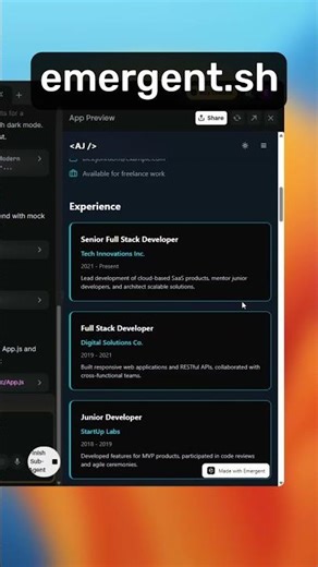 Use this website to create full stack web-mobile apps #ai #coding #programming #code