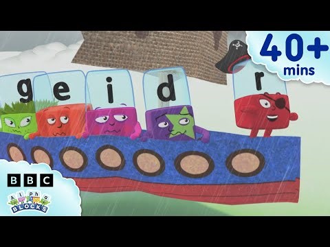 Piratey Adventures with Alphablock R | Learn to Read and Spell for Kids | Alphablocks