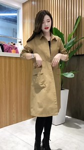 🍁秋天怎麼能缺一件風衣呢 #氣質中長款風衣外套✅立體有型，遮肉顯瘦， 休閒顯年輕 #高檔次 | Love/愛生活