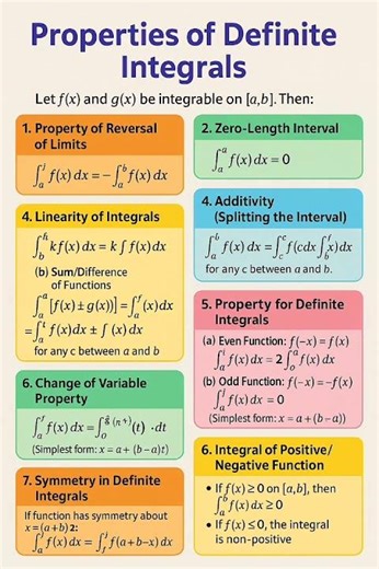 Properties of definite integrals