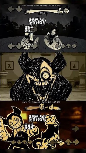 Friday Night Funkin' Ink Street Part 1 (Bendy And the ink machine) #shorts #batim