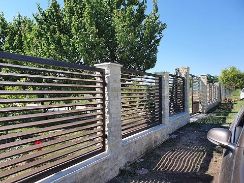 Poarta autoportanta + panouri tip jaluzea (Constanta)