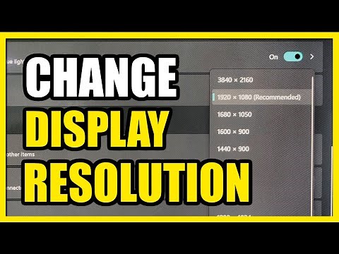 How to Change Display Resolution & Refresh Rate on Windows 11 PC (Display Settings)