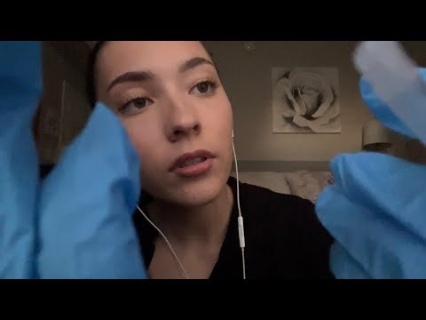 ASMR: first aid on you ⛑️🤍💉 (whispered, lofi, gloves)