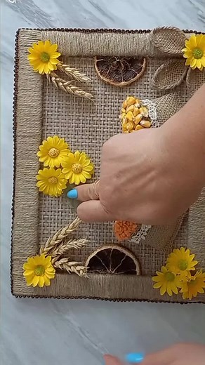 DIY Rustic Kitchen Decor with Burlap and Cardboard