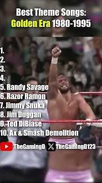 Best WWE Theme Songs from the Golden Era 1980-1995! #wwe #raw #smackdown #wrestling
