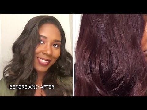 How To Dye Synthetic Lace Wig | Watercolor Hair Red