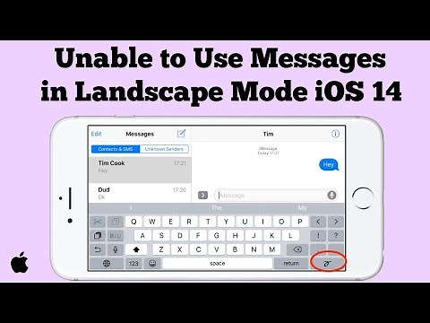 How to Fix Unable to Use Messages in Landscape Mode on iPhone in iOS 14.1.2