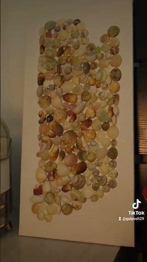 Sometimes incomplete feels whole. Shells wall art, Diy creative project, Wall painting with shells