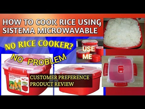 How to Cook Rice Using Sistema Microwavable.