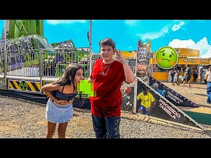 ELA PASSOU MAL NO PARQUE DE DIVERSÕES 😰😥