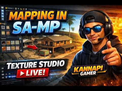 LIVE SA-MP Mapping | Creating Custom Map in GTA San Andreas Multiplayer | KANNAPI GAMER