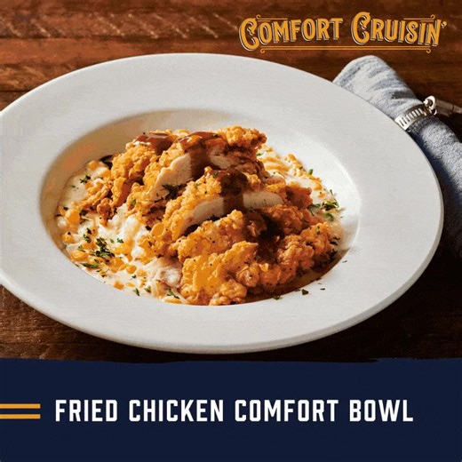 Get ready to take your taste buds on a road trip! For a limited time only, we’re rolling out Comfort Cruisin', a special comfort food menu that’s guaranteed to hit the spot. Take a joyride with dishes like: 🍔 Bumper to Bumper Bleu Cheese Burger 🍗 Fried Chicken Comfort Bowl 🥜 Peanut Butter Chocolate Bliss Cake But hurry—just like a scenic drive, this menu won’t last forever. Full menu at link in bio. | Ford's Garage