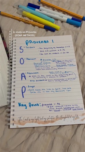 Understanding Proverbs 1 Through SOAP Method | Bible Study Tips
