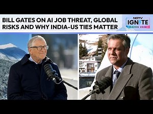 Bill Gates NDTV Interview | Bill Gates On AI Job Threat, Global Risks And Why India-US Ties Matter