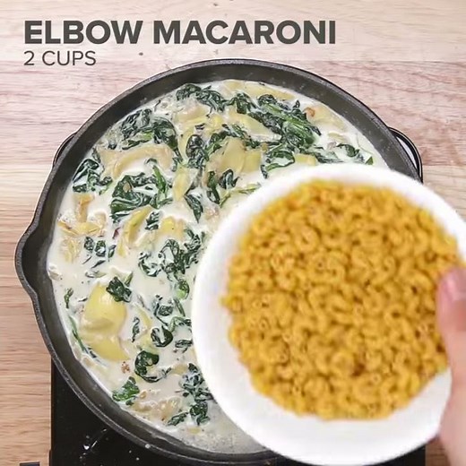 Spinach Artichoke Mac & Cheese