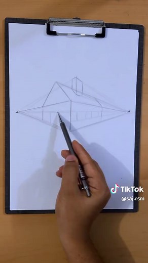 كيفية رسم بيت ثلاثي الأبعاد بسهولة