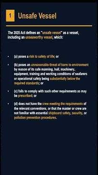 Unsafe Vessel vs Unseaworthy Ship | MS Act 2025 | MEO Class 1 #UnsafeVessel #UnseaworthyShip