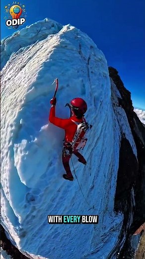 Unbelievable Ice Wall Climb — 39 Seconds of Pure Skill & Nerve! ❄️💥
