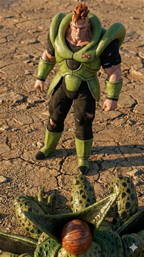 Cyborgs vs Imperfect Cell #dragonball #dragonballz #anime #goku #dbz #aicreator #mid #aianimation