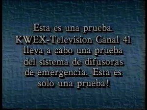 KWEX Emergency Broadcast System Test (1990s)