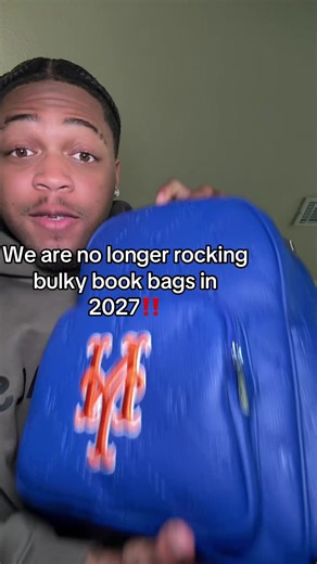 Why have those big bulky book bags that hurts your back when you can have these light, high quality bags and still be in style🔥‼️ #bookbags #mlbbag #mlbbackpack