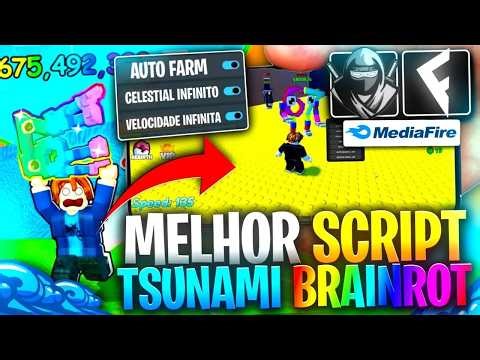 ✅SCRIPT Tsunami Brainrot SEM KEY *Celestial INFINITO + Velocidade INFINITA* LINK DIRETO ROBLOX 2026