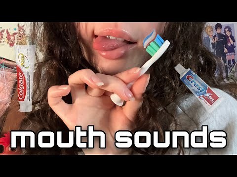 ASMR No Talking *only inaudible* | CLOSE UP ORAL CARE MOUTH SOUNDS
